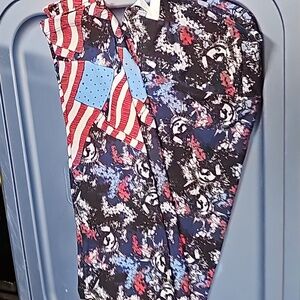 American flag statue of liberty leggings